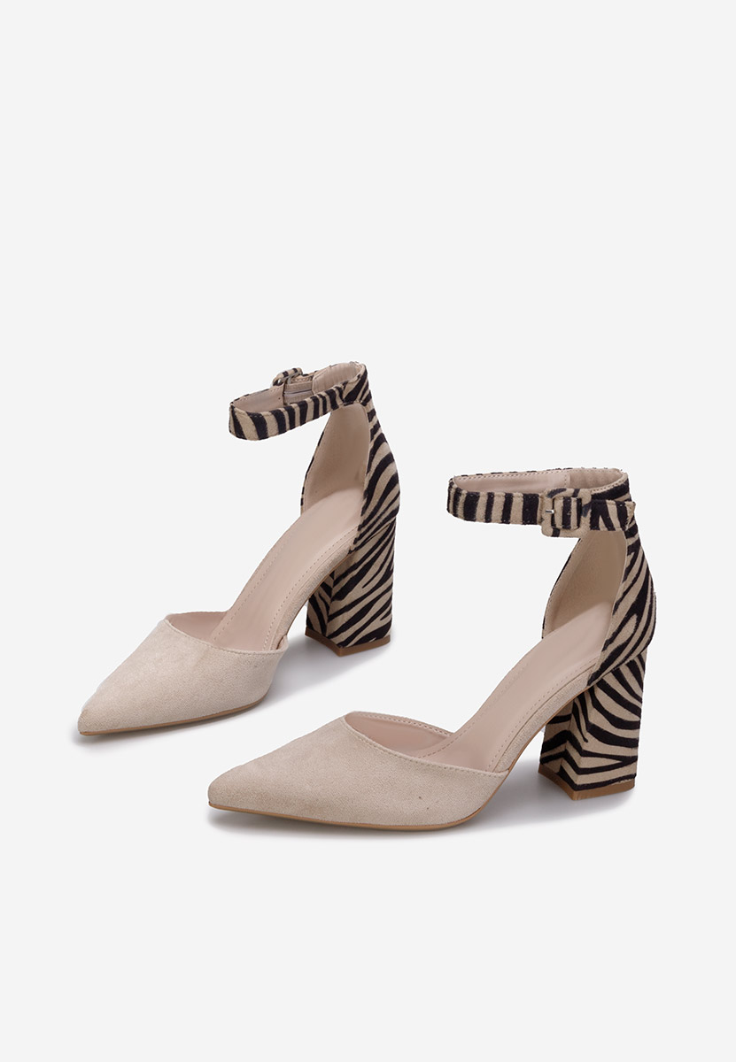 Zebra lodičky s páskem Freya
