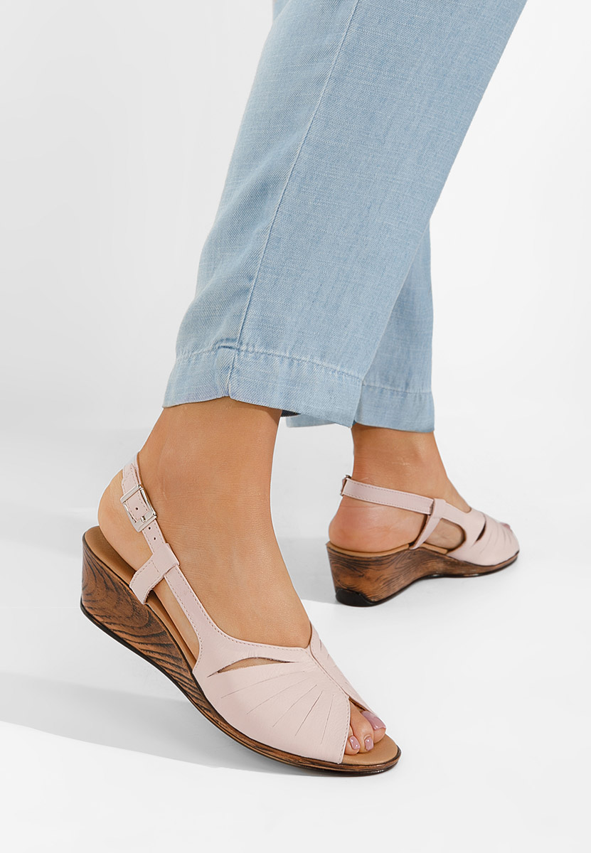 Ružové ortopedické sandály dámské Lovara