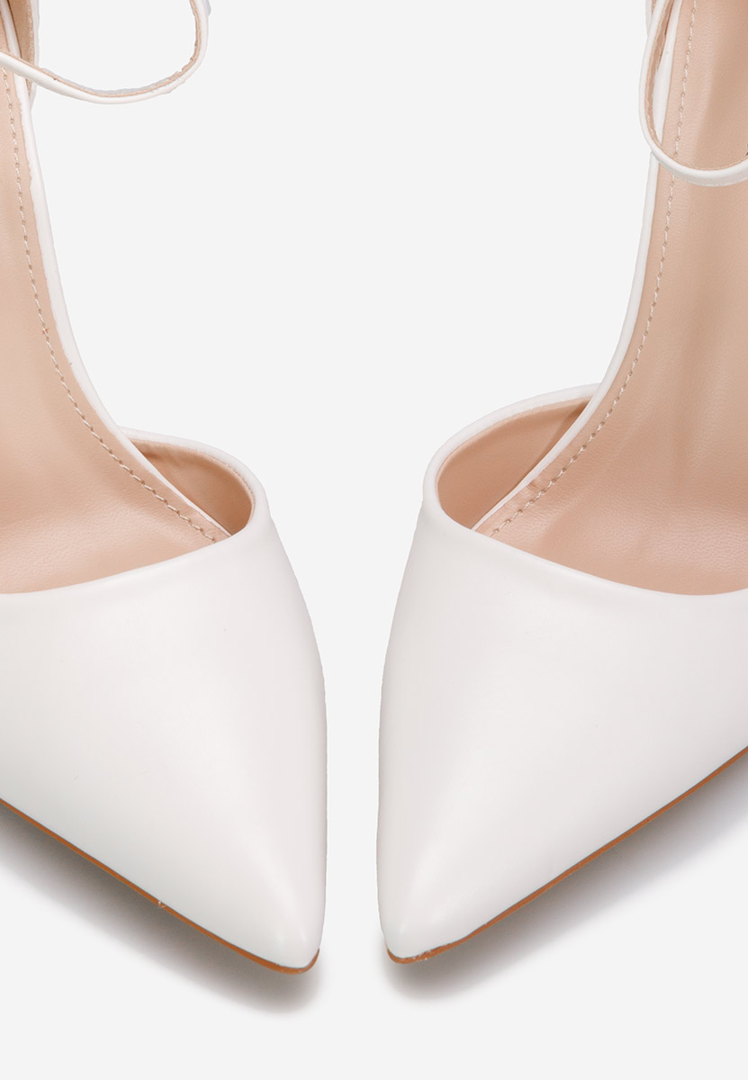 Bílé lodičky do špičky Allegria