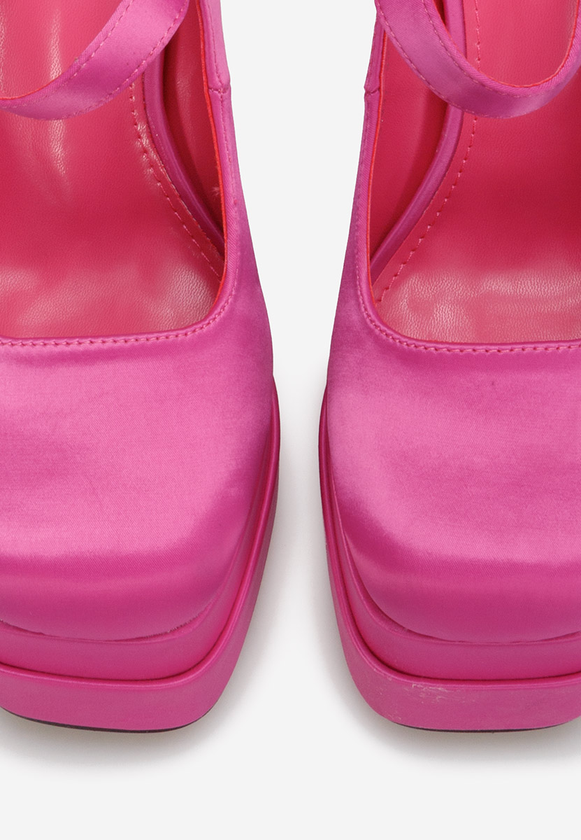 Fuchsiové lodičky s platformou Tixe