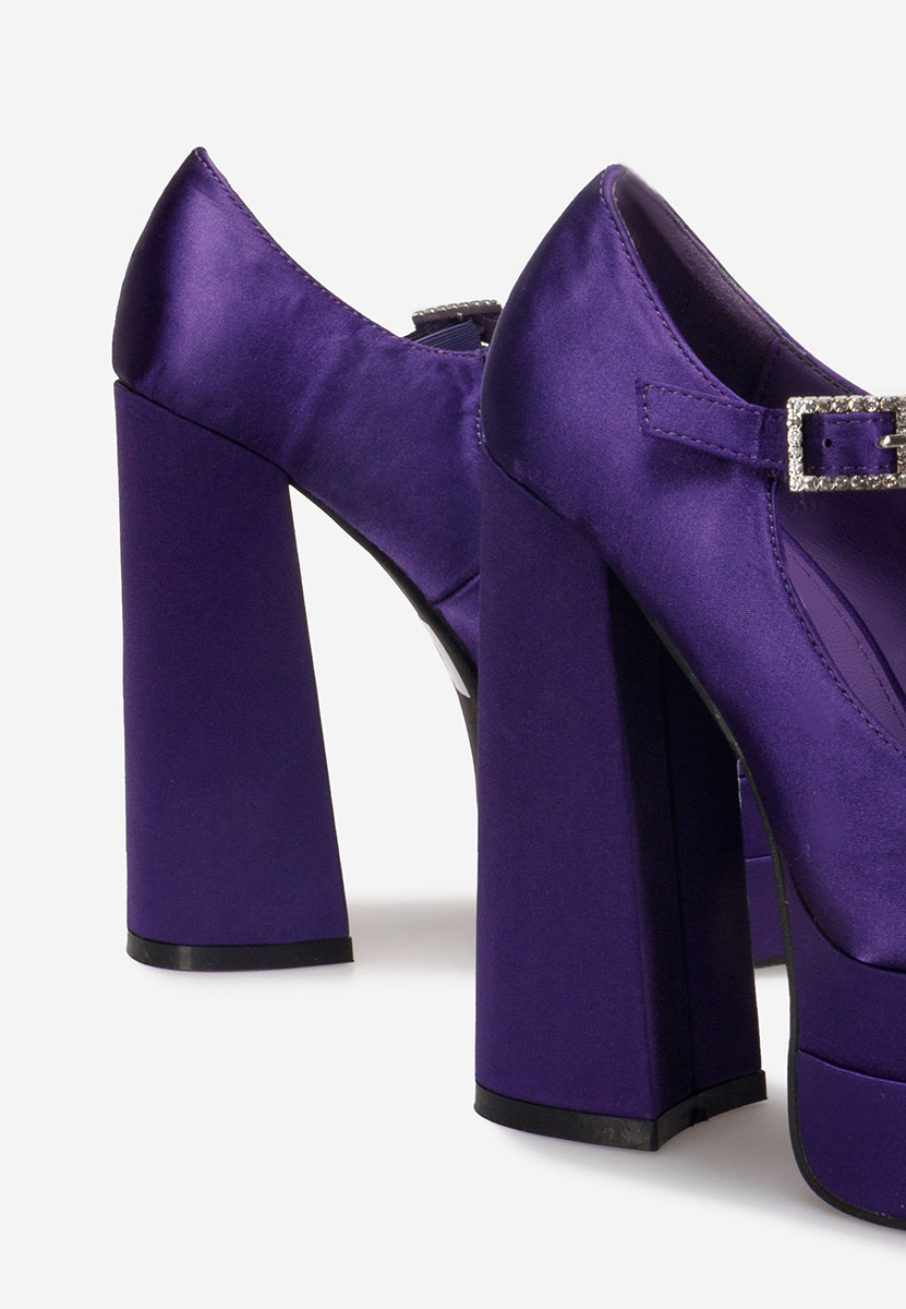 Fialové lodičky s platformou Tixe