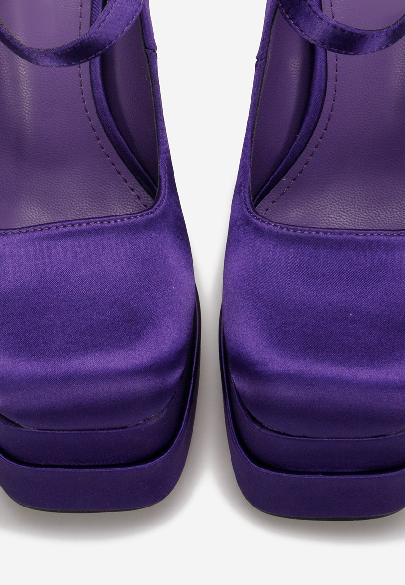 Fialové lodičky s platformou Tixe