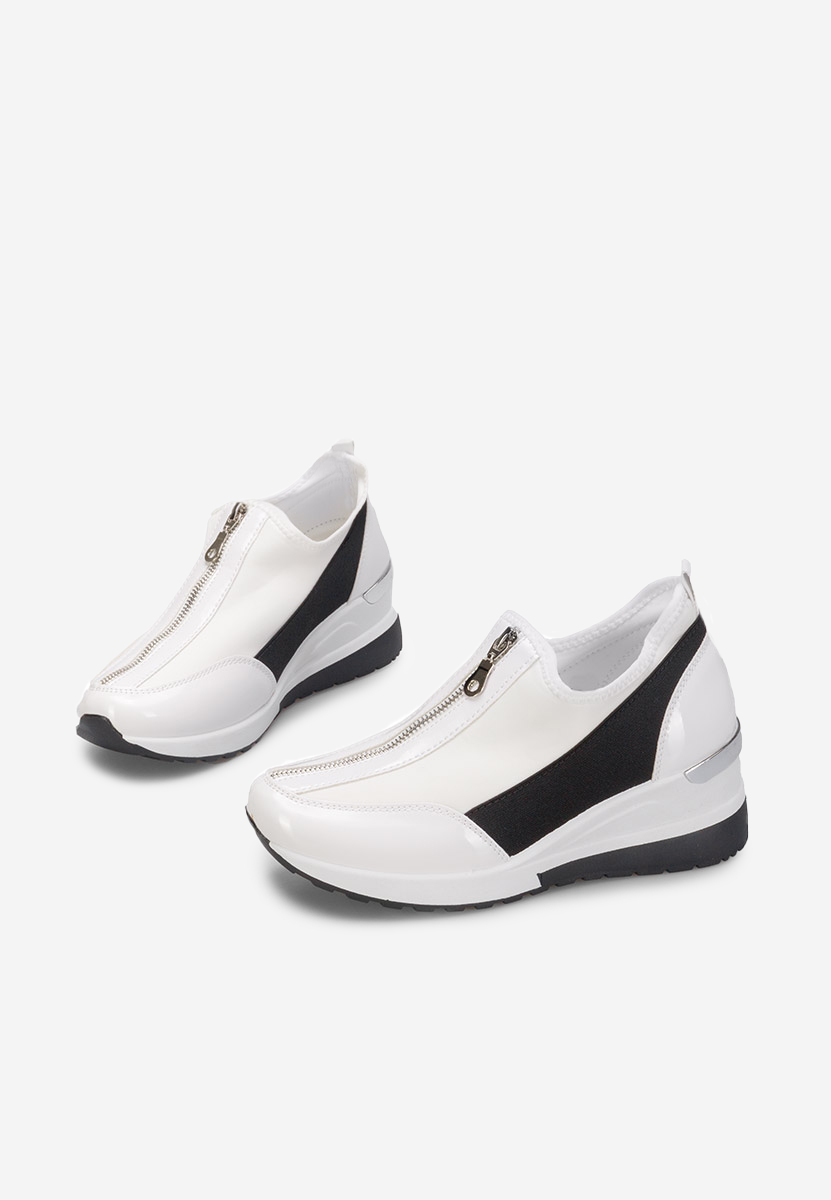 Bílé dámské tenisky na klínku Dollie