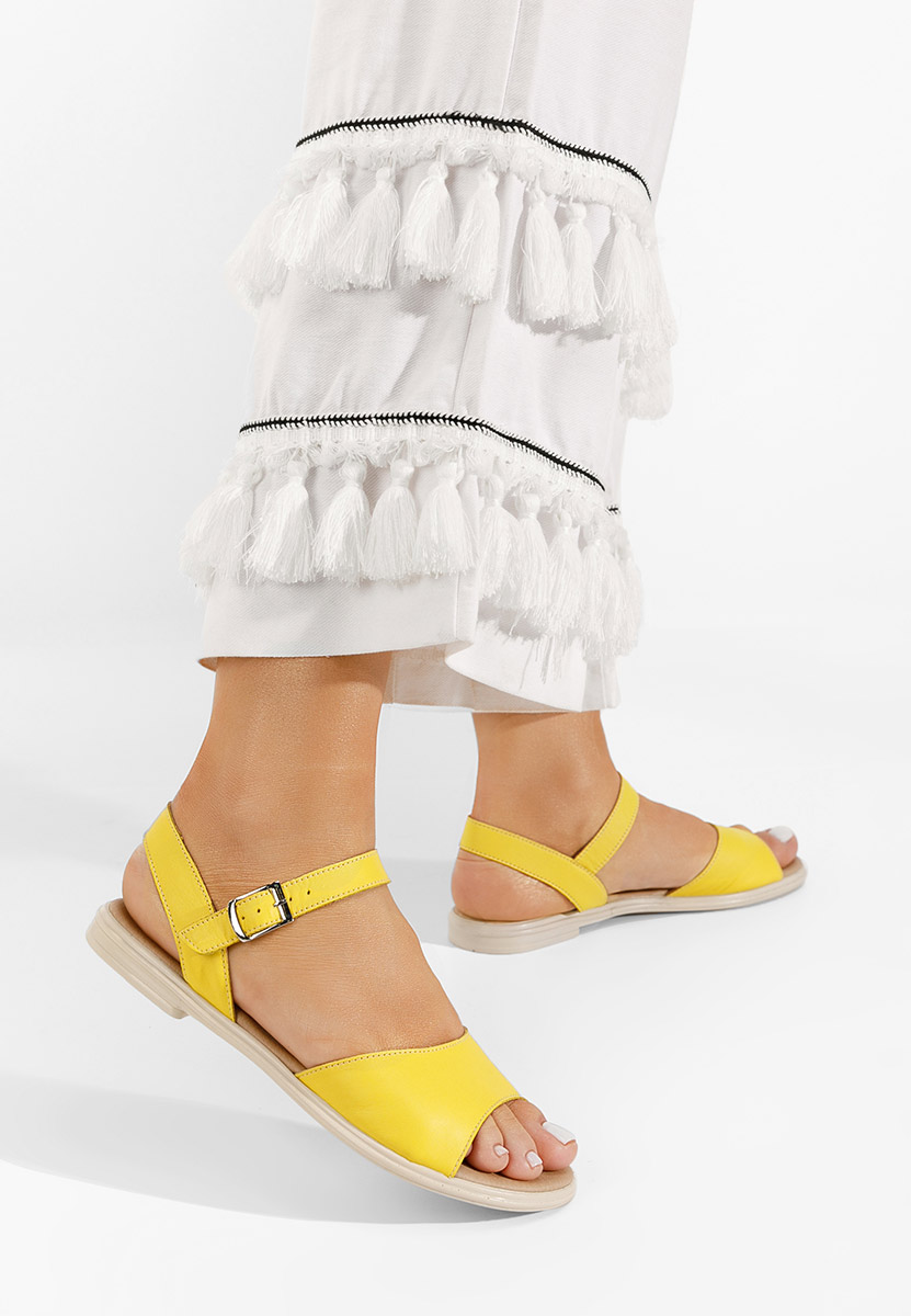 Žlutá sandály bez podpatku Viadana