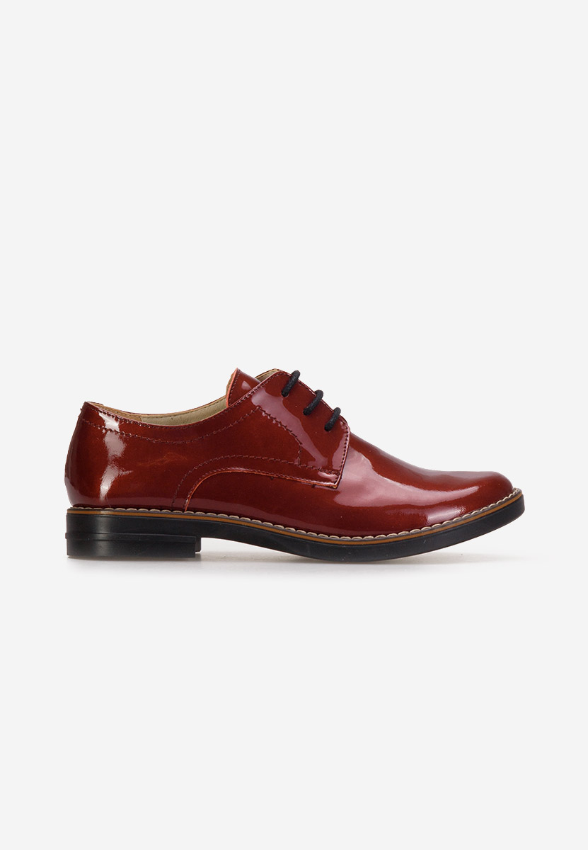 Bordové kožené derby dámske Otivera V3