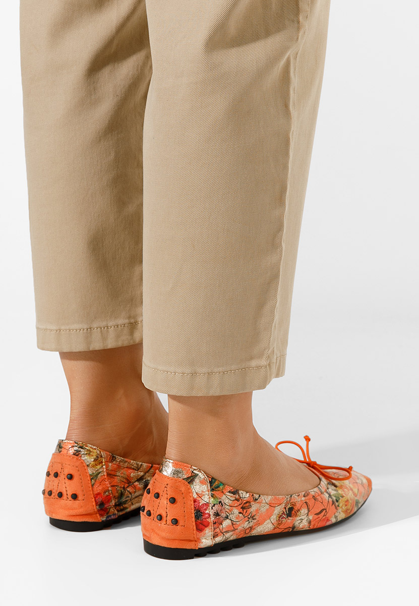 Oranžové dámské baleríny Doriya V3