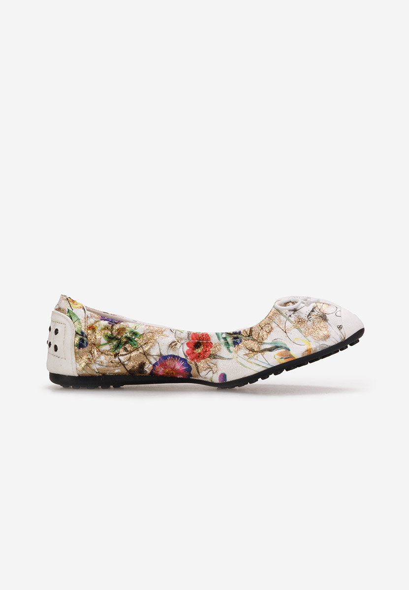 Bílé dámské baleríny Doriya V2