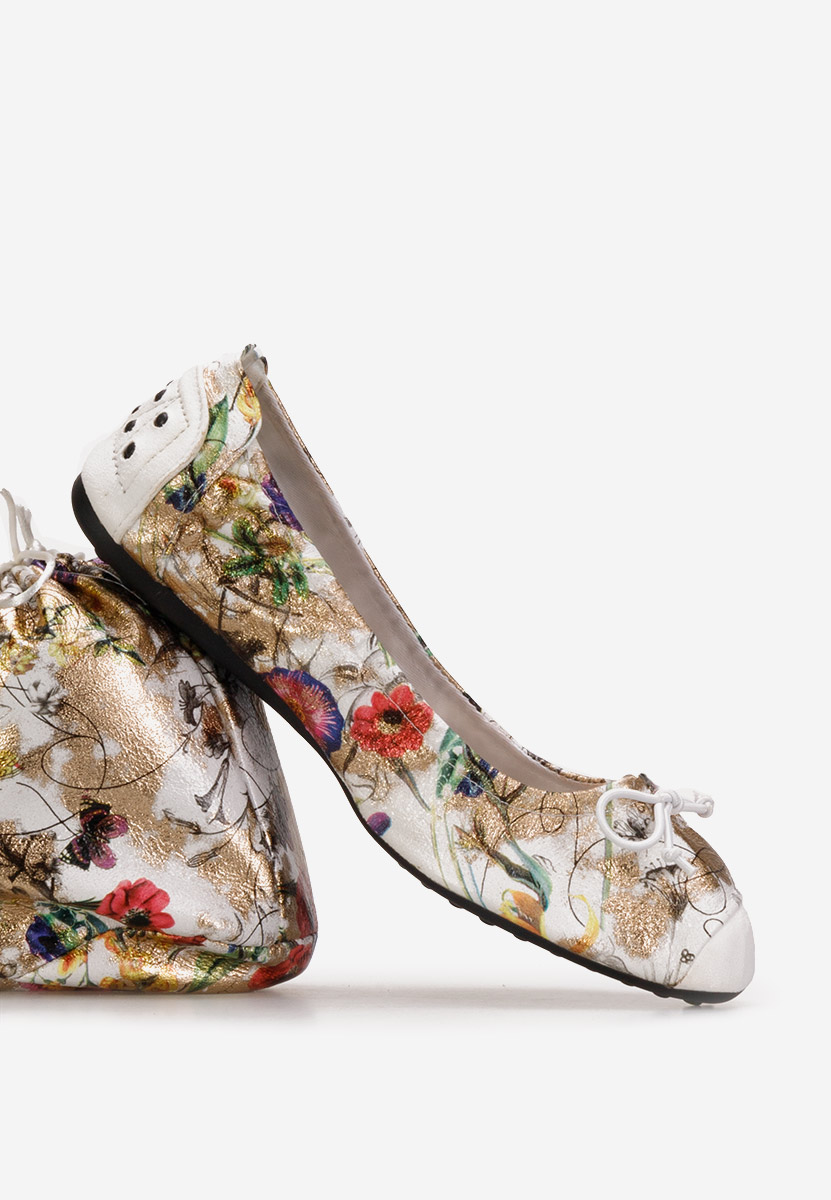 Bílé dámské baleríny Doriya V2