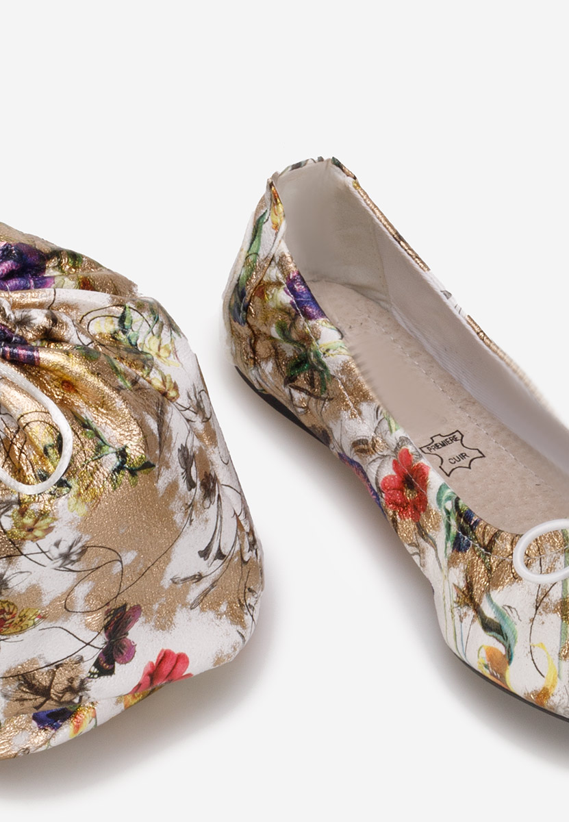 Bílé dámské baleríny Doriya V2