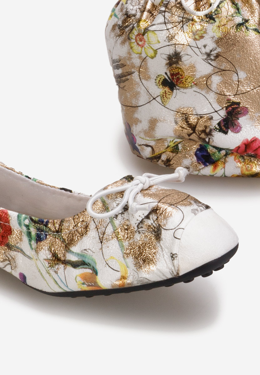 Bílé dámské baleríny Doriya V2