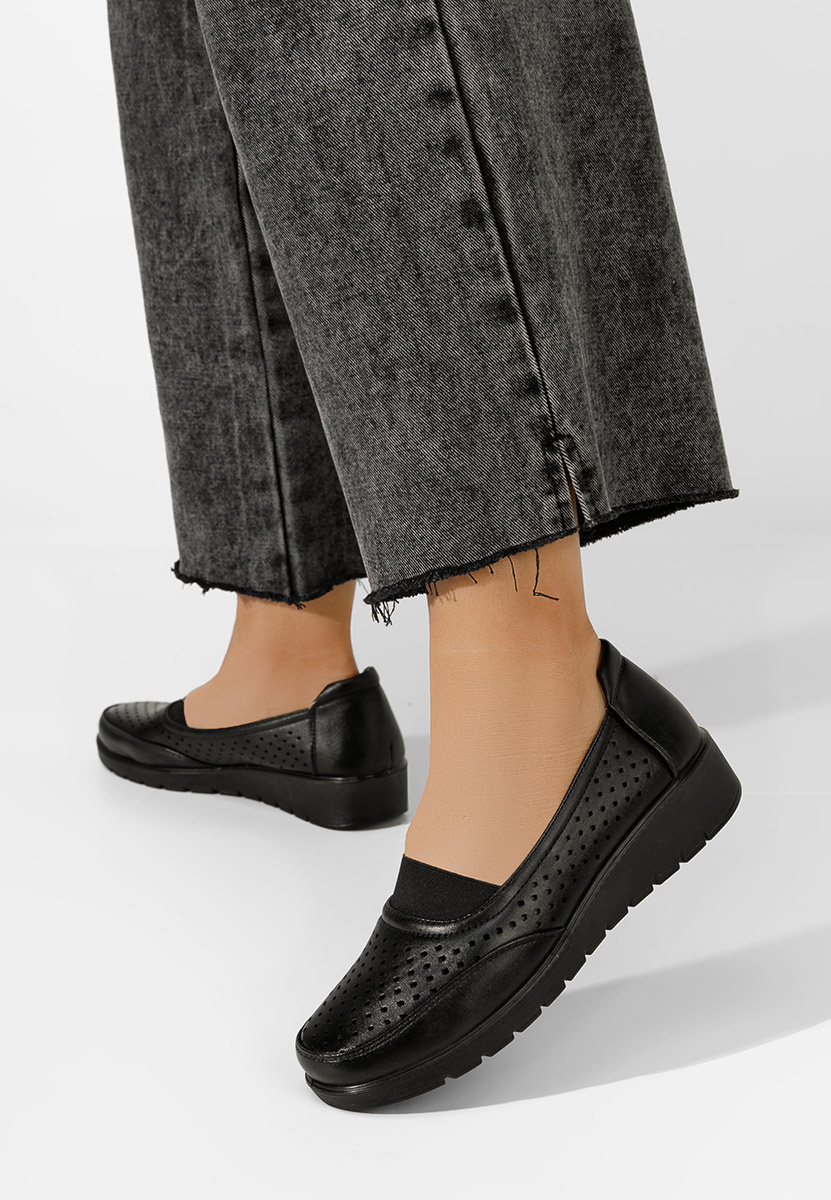 Černé dámské mokasíny Bevena