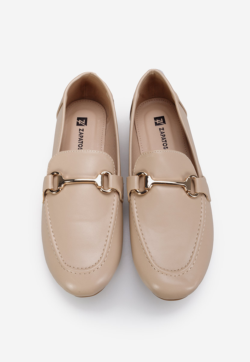 Béžové dámské mokasíny Casica