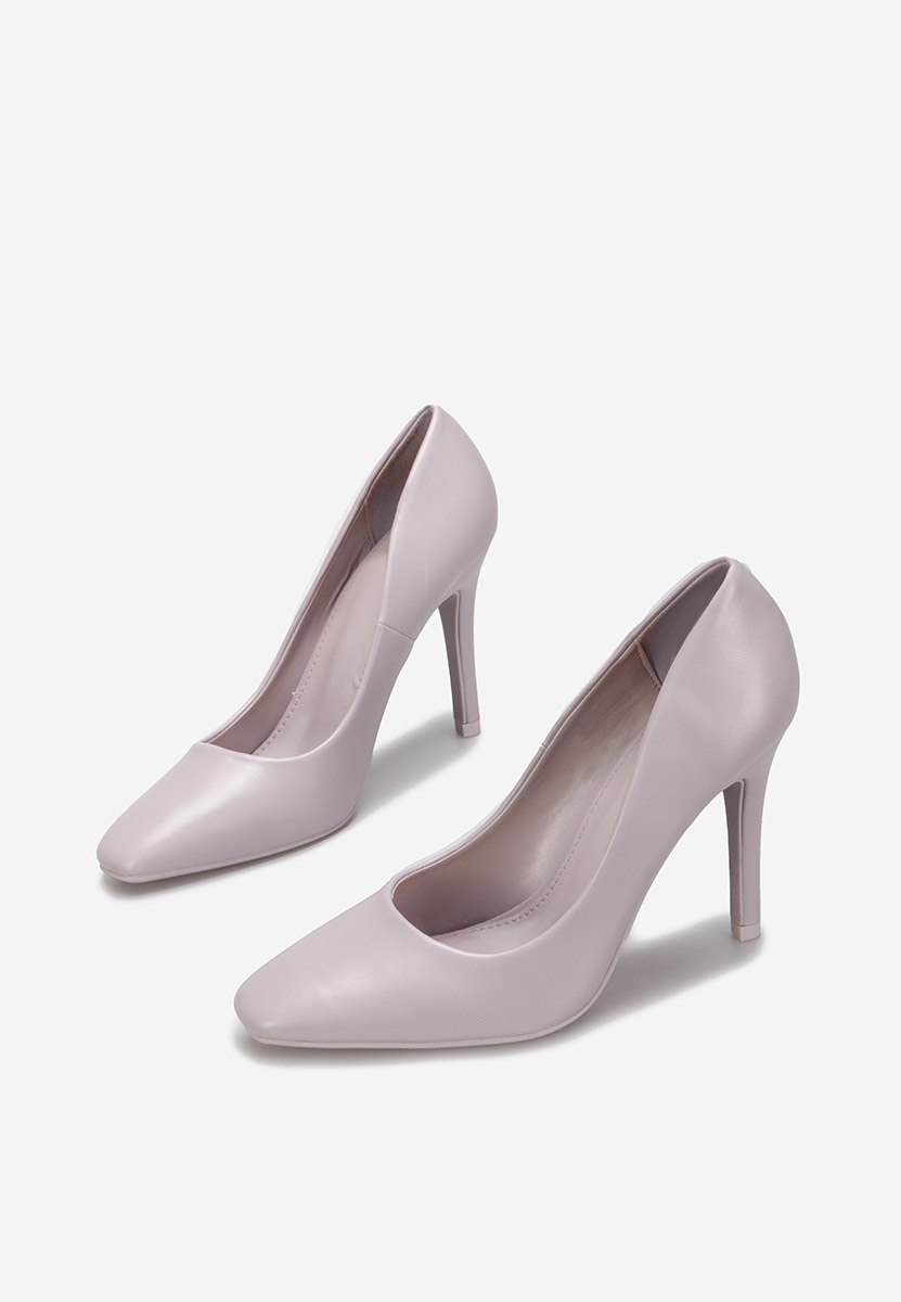 Fialové lodičky na vysokém podpatku Noli