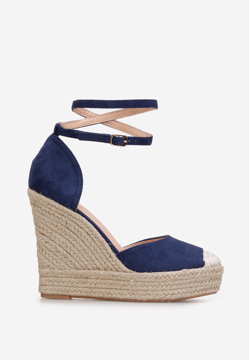 Modré sandály espadrilky Saniza