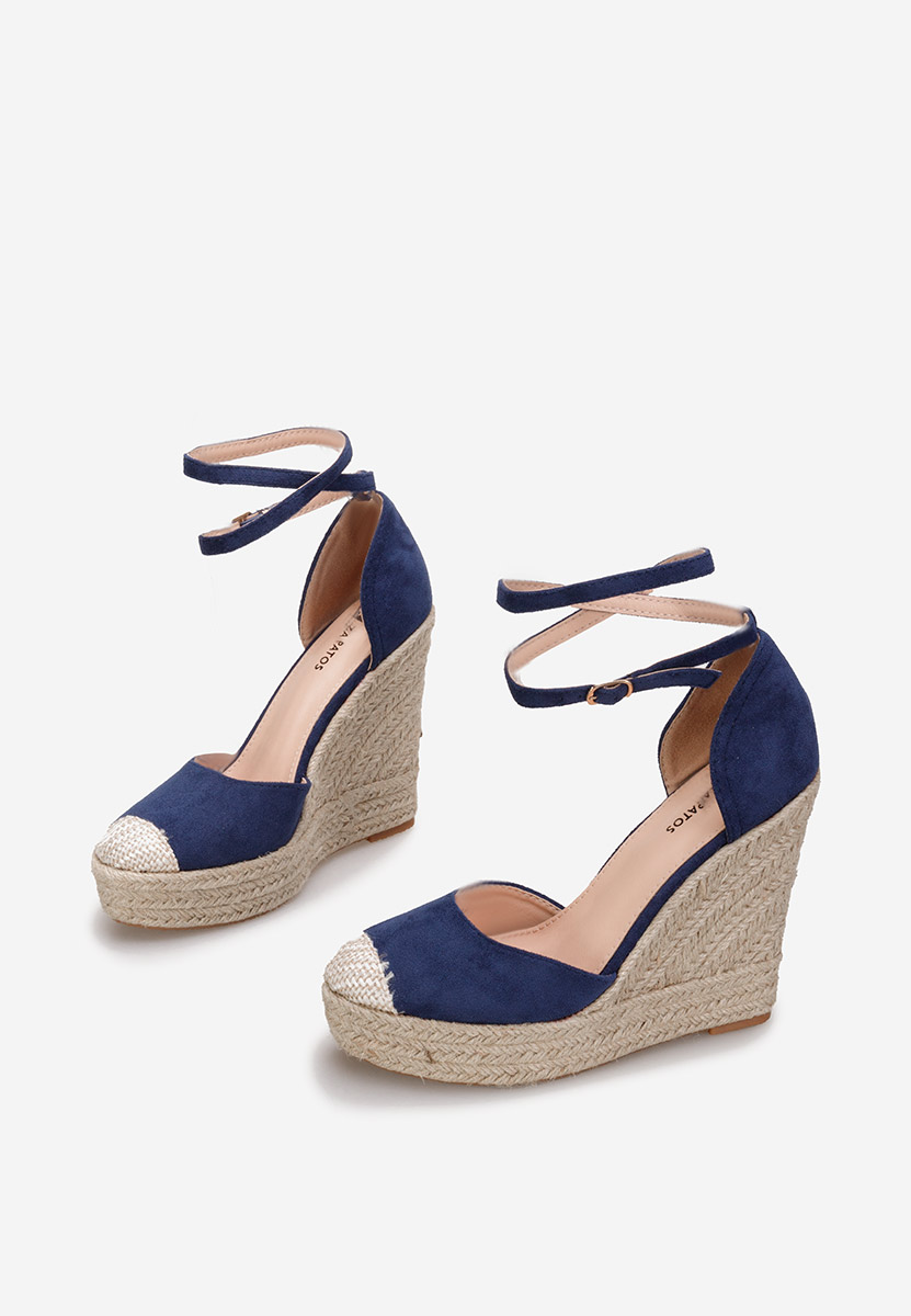 Modré sandály espadrilky Saniza