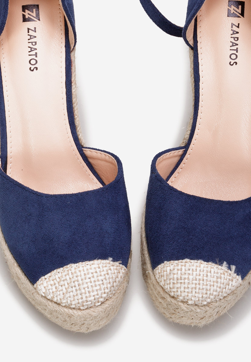 Modré sandály espadrilky Saniza