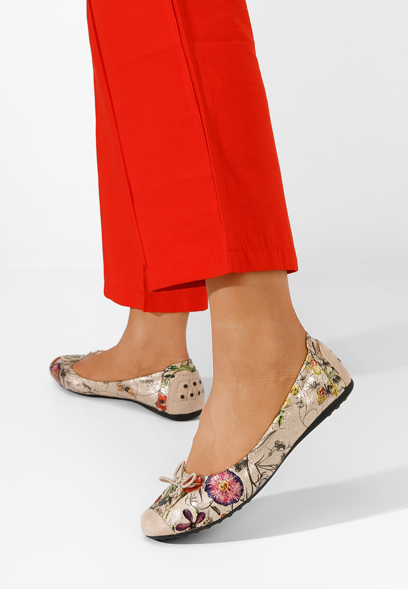 Béžové dámské baleríny Doriya