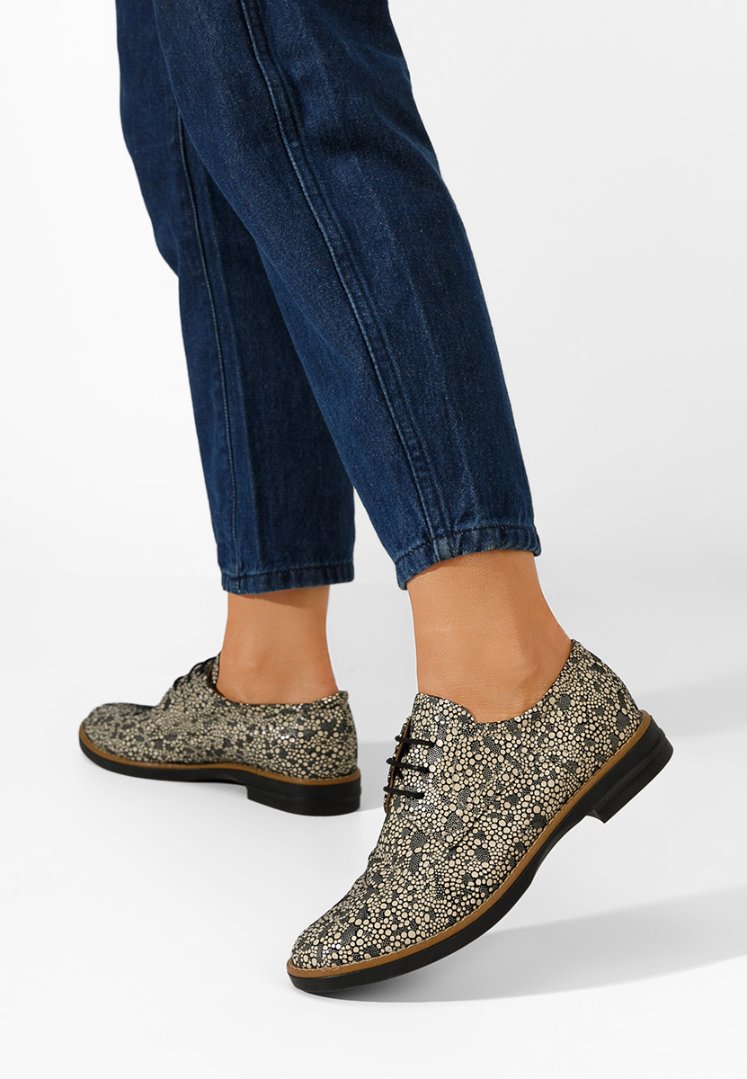 Viacfarebné kožené derby dámske Otivera V16