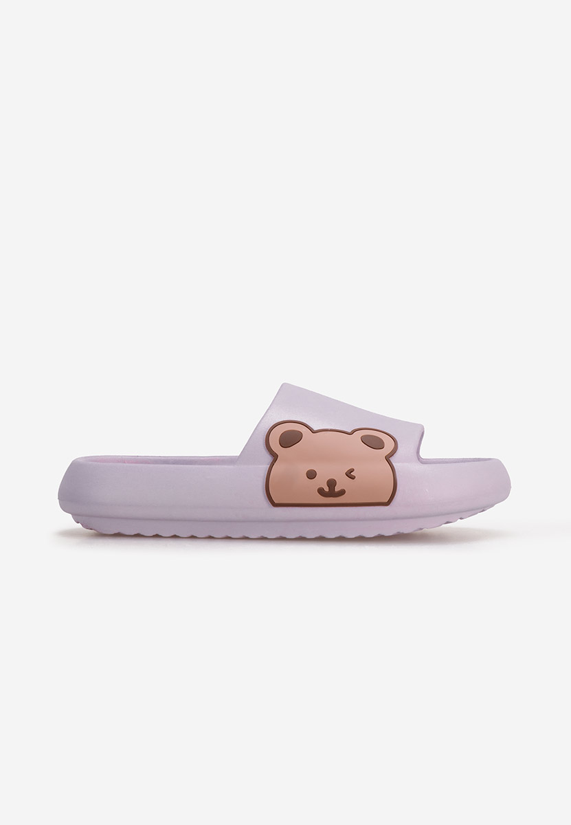 Fialové dámské letní pantofle Basilia