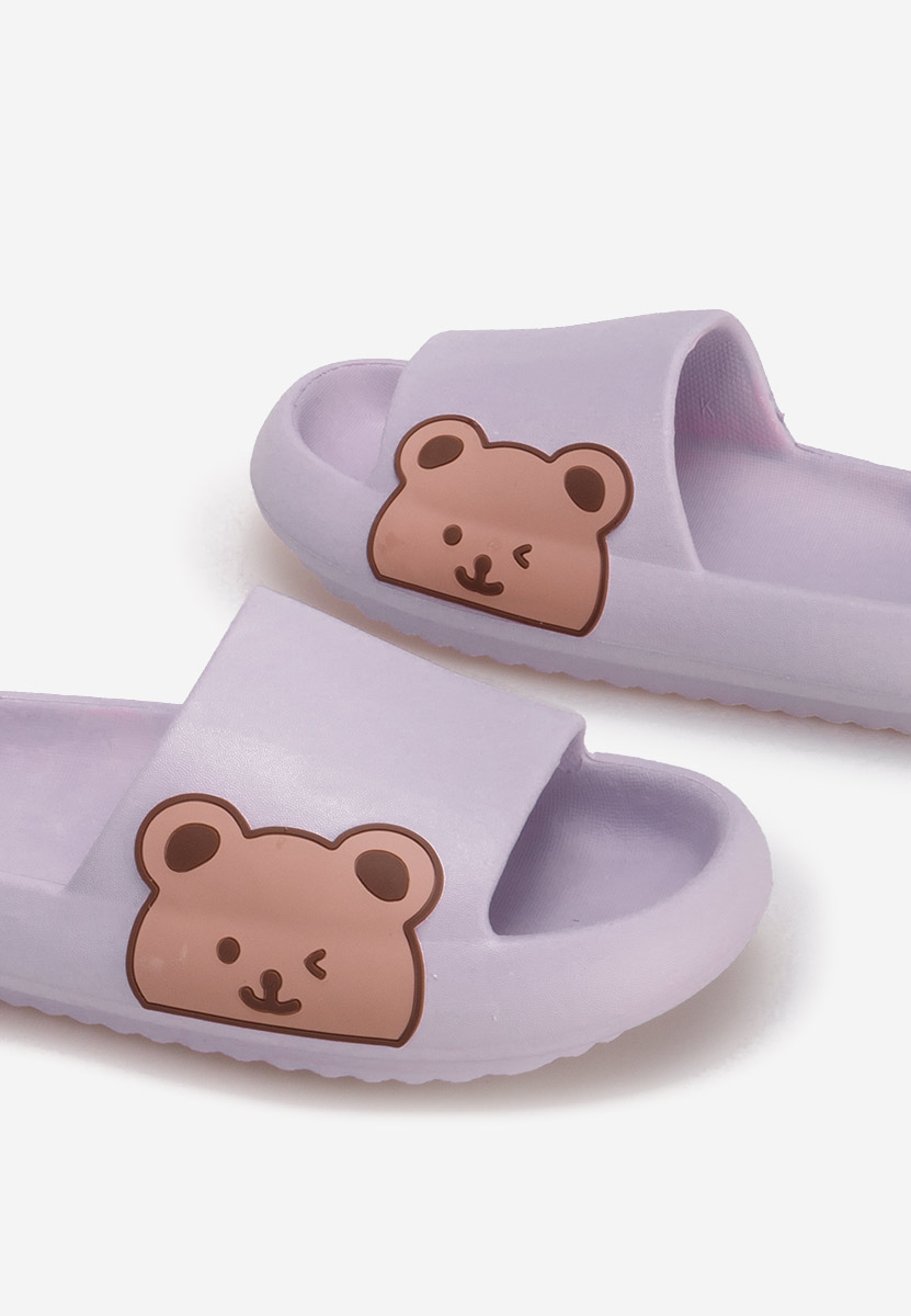 Fialové dámské letní pantofle Basilia