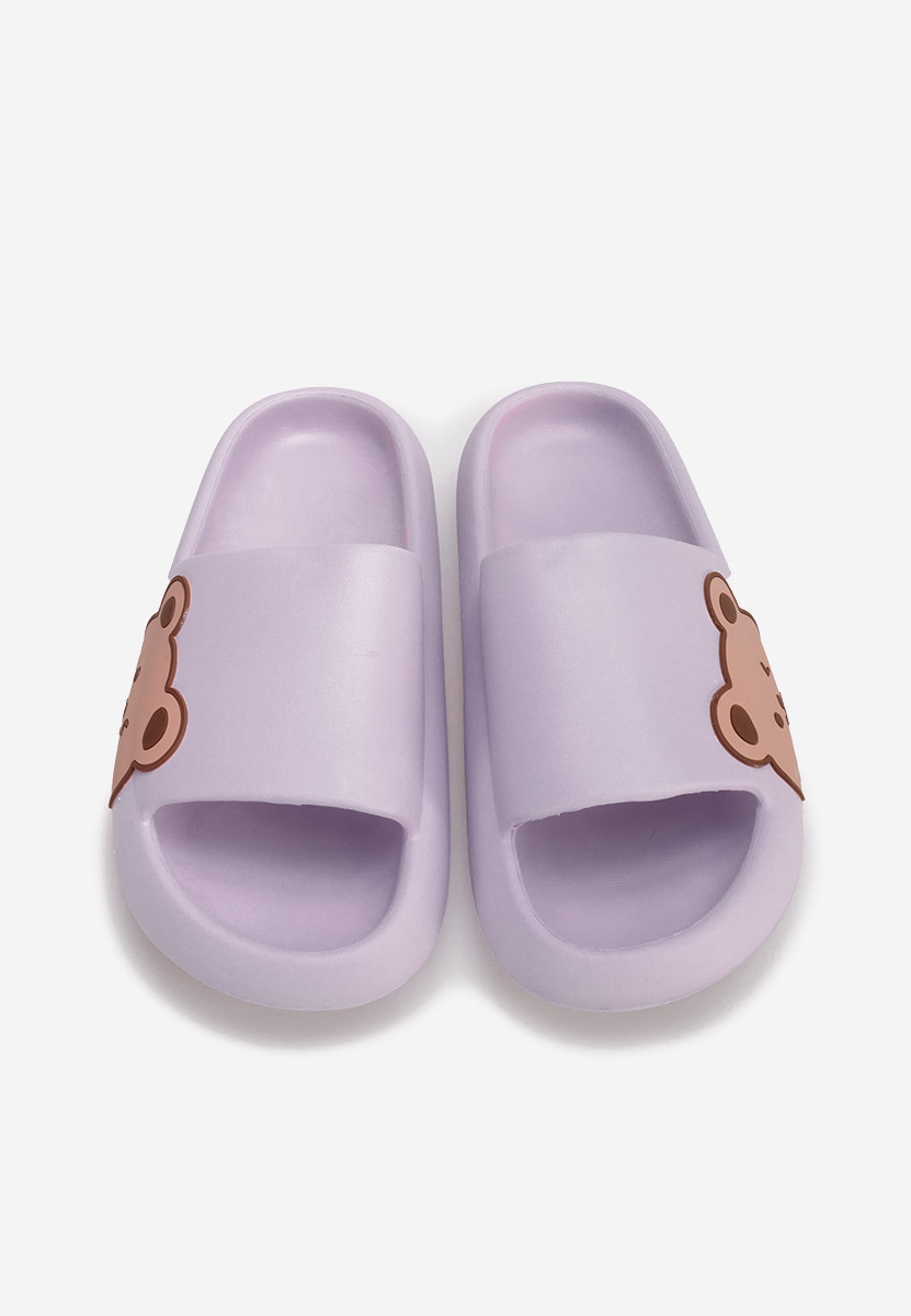 Fialové dámské letní pantofle Basilia