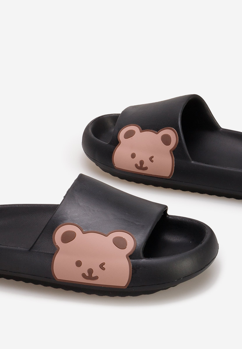 Černé dámské letní pantofle Basilia