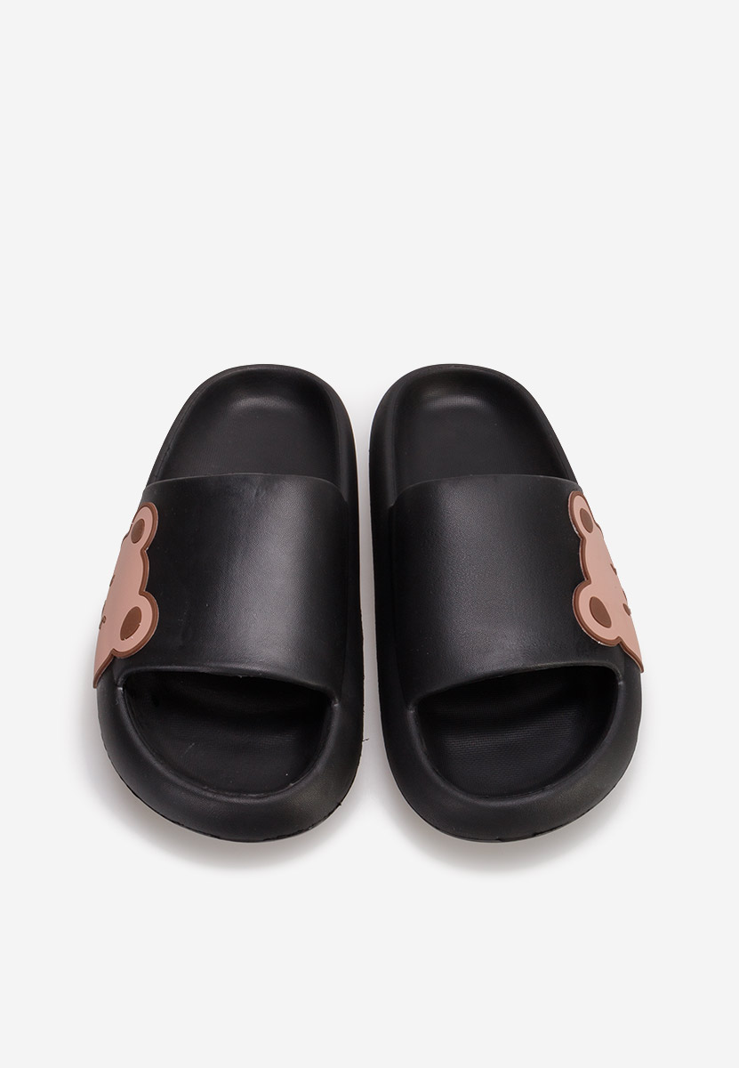 Černé dámské letní pantofle Basilia