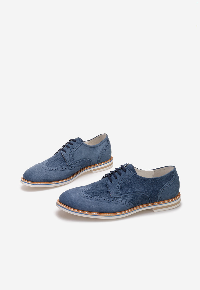 Modré pánské polobotky Gilbert