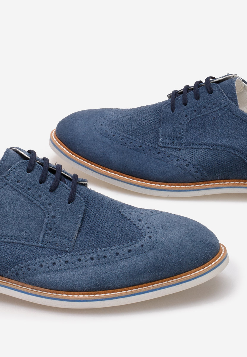 Modré pánské polobotky Gilbert