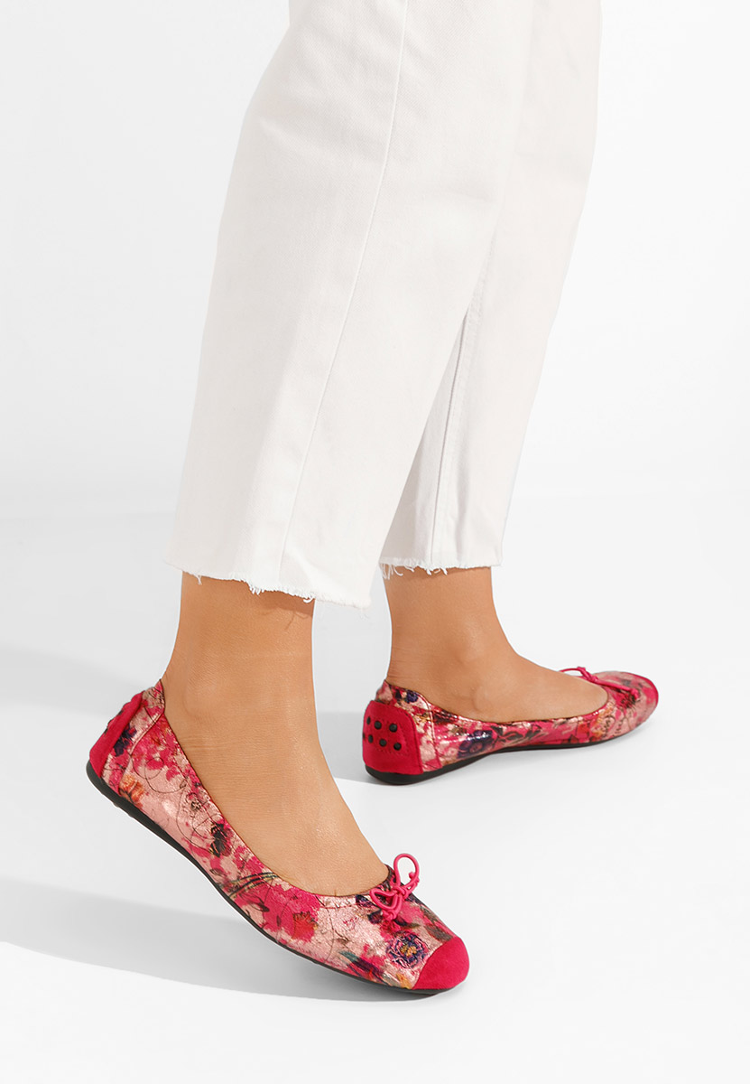 Fuchsiové dámské baleríny Doriya V3