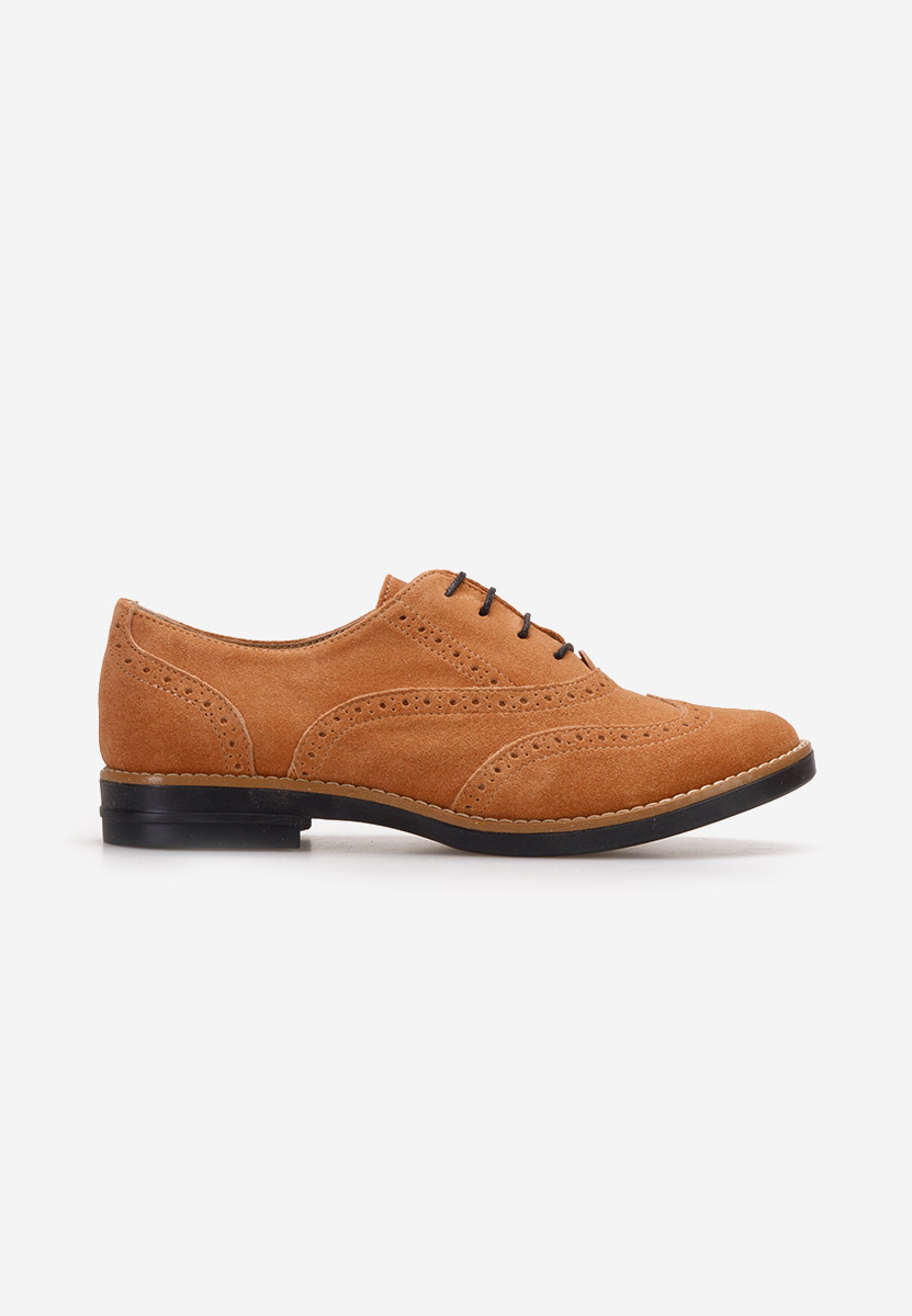 Camelové dámské brogue obuv Emily