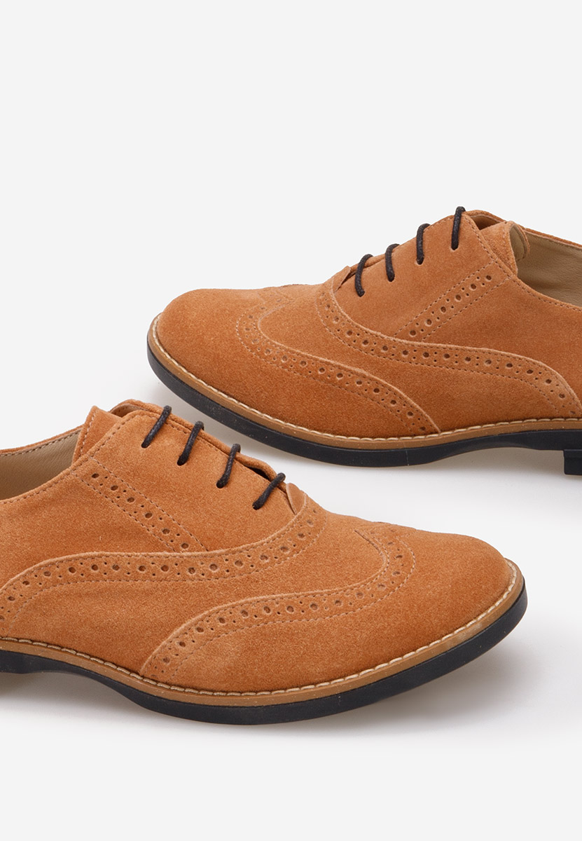 Camelové dámské brogue obuv Emily