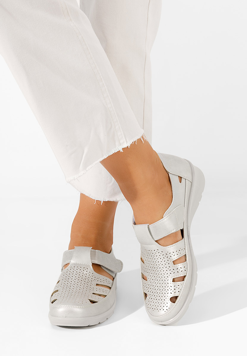 Stribrné dámské espadrilky Gerania
