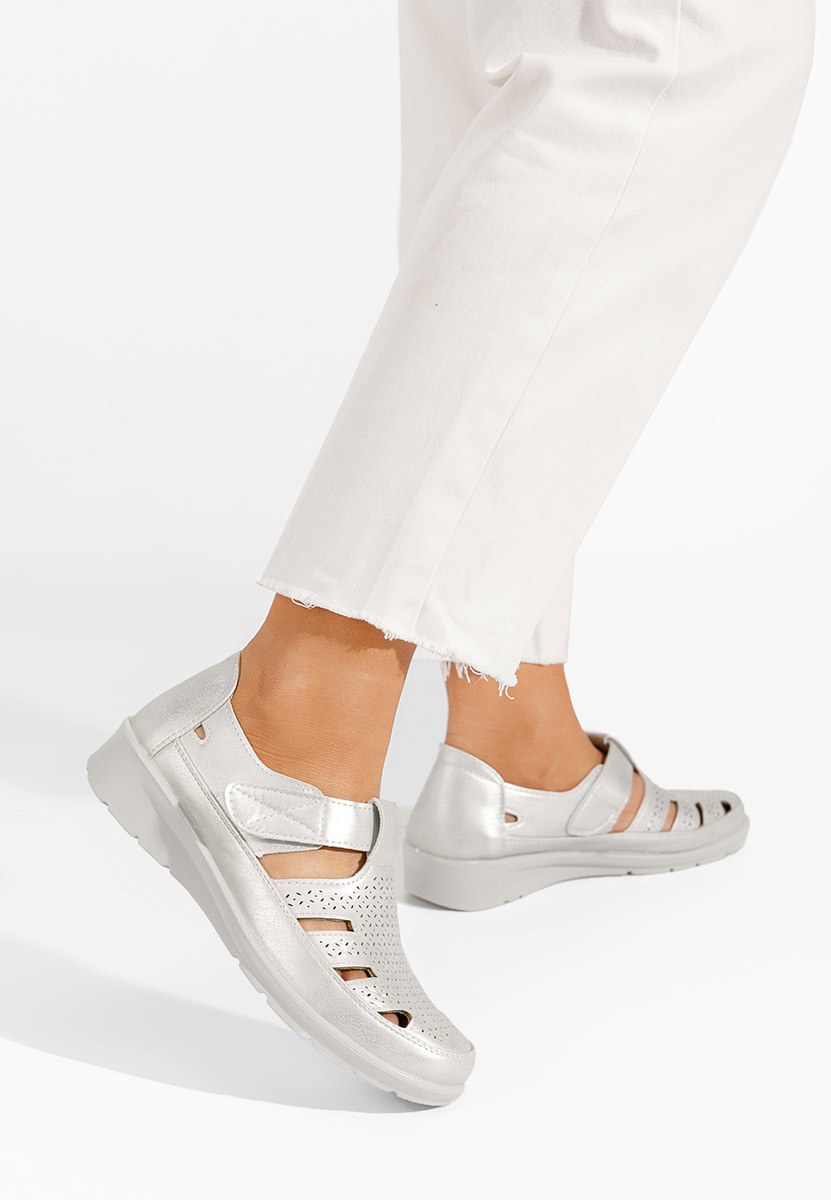 Stribrné dámské espadrilky Gerania