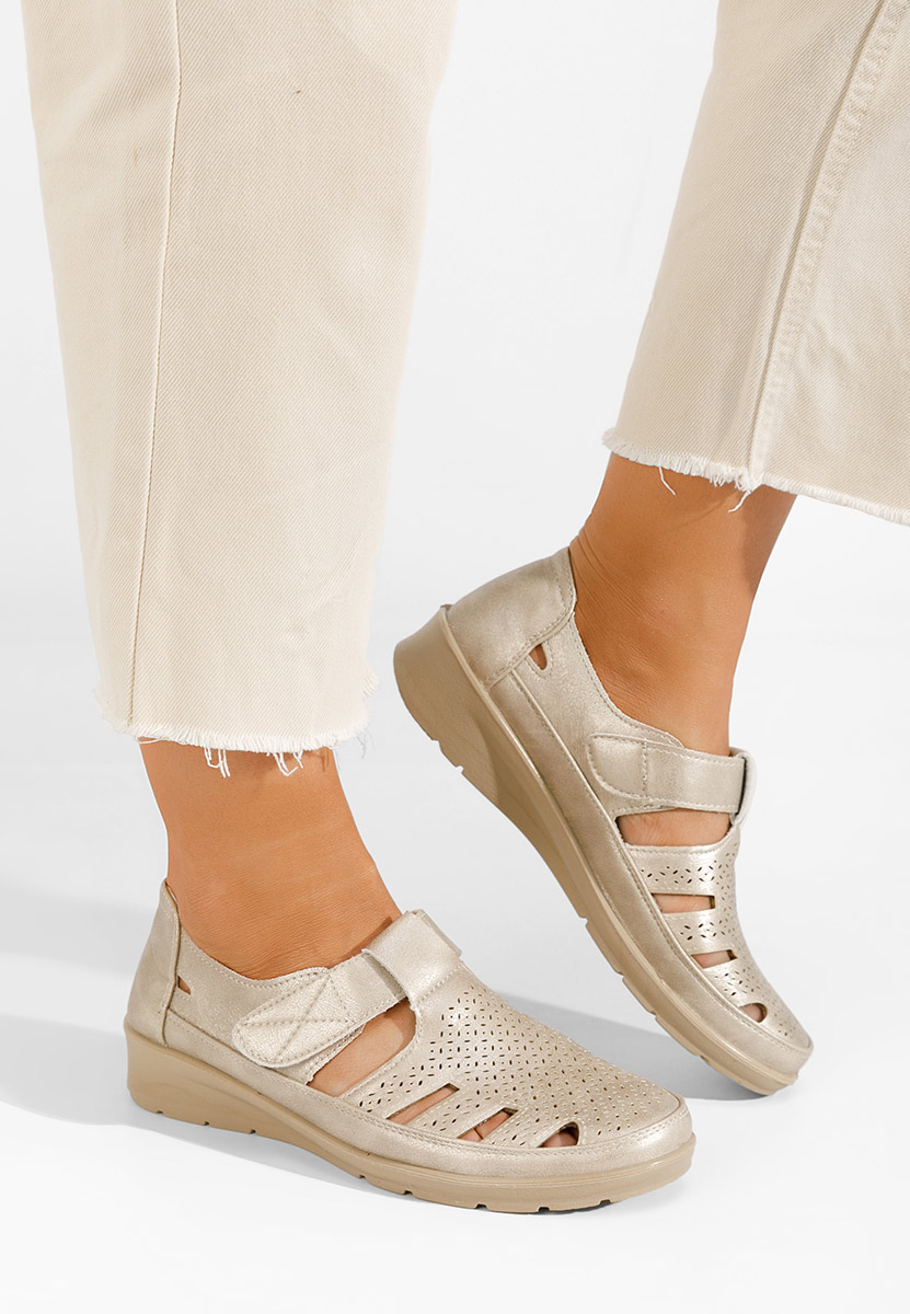 Zlaté dámské espadrilky Gerania