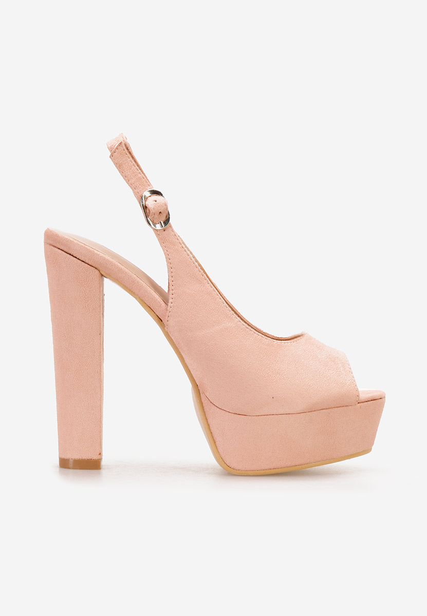 Ružové sandály na podpatku Arabia