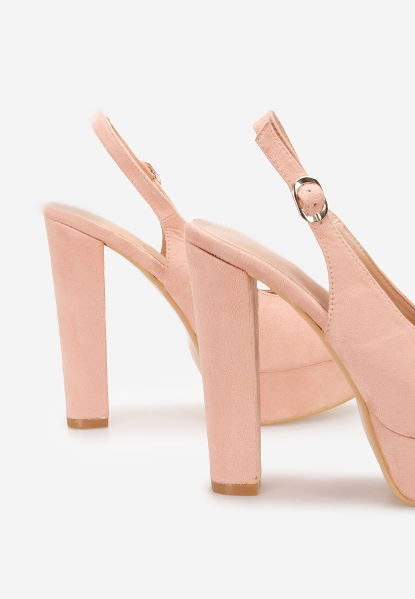 Ružové sandály na podpatku Arabia
