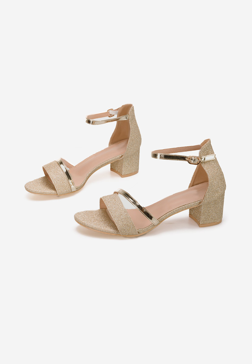 Zlaté dámské elegantní sandály Malena V5