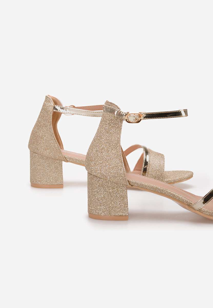 Zlaté dámské elegantní sandály Malena V5