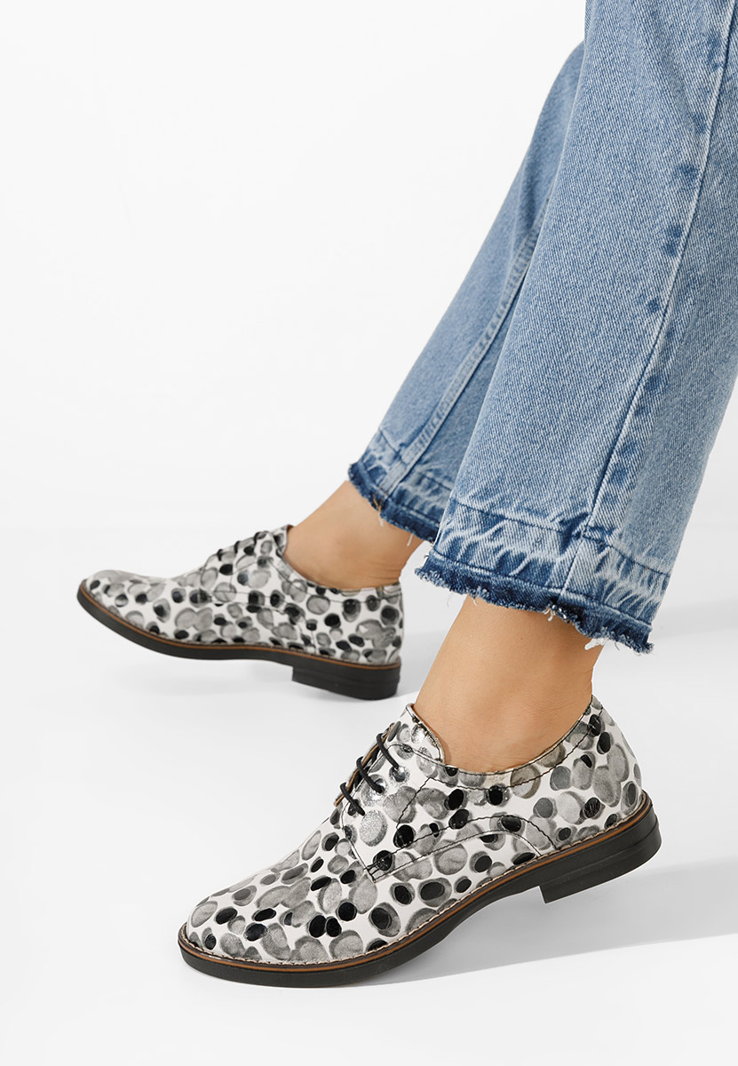 Viacfarebné kožené derby dámske Otivera V17