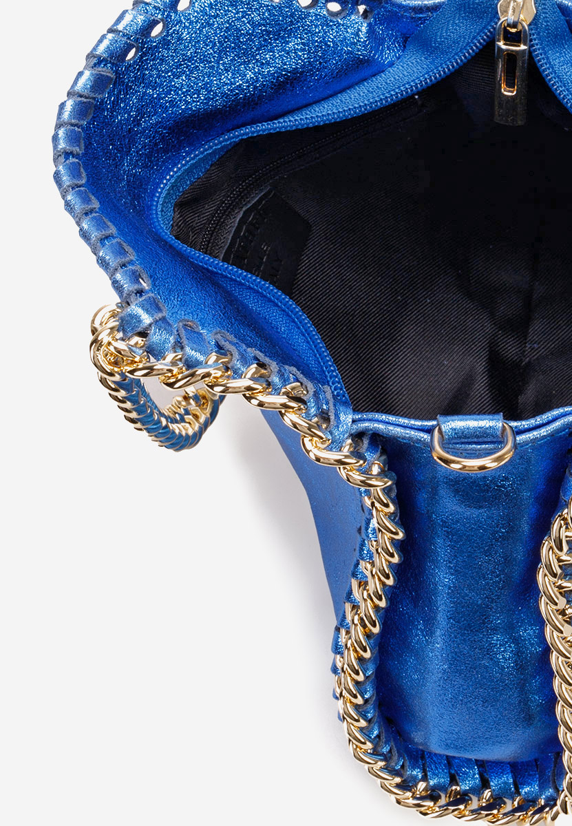 Modrá ramenní kabelka Efora