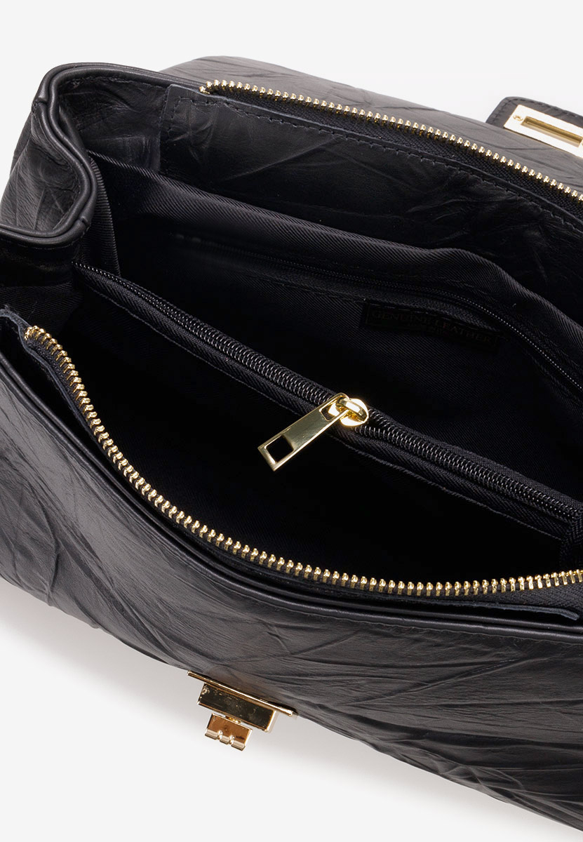 Černá ramenní kabelka Zerateia