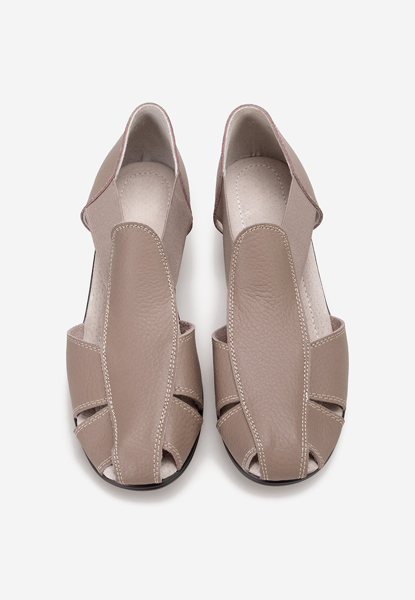 Khaki sandály na podpatku Melona V3