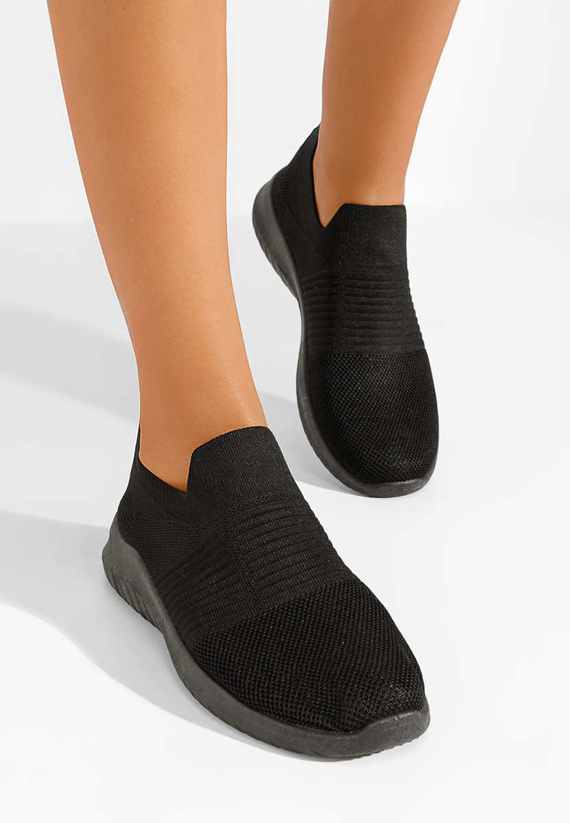 Černé slip on tenisky Emelia