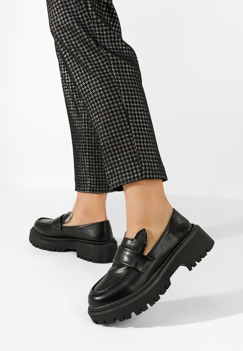 Černé mokasíny dámské Desiara