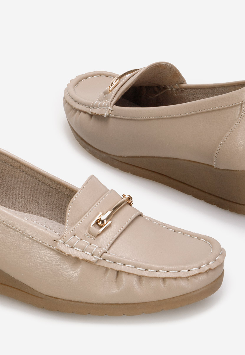 Béžové dámské mokasíny Norasea