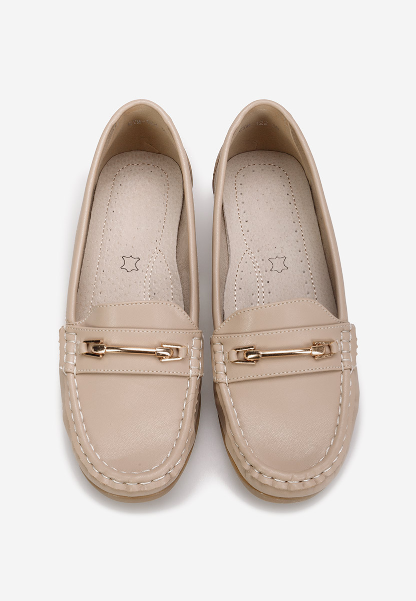 Béžové dámské mokasíny Norasea