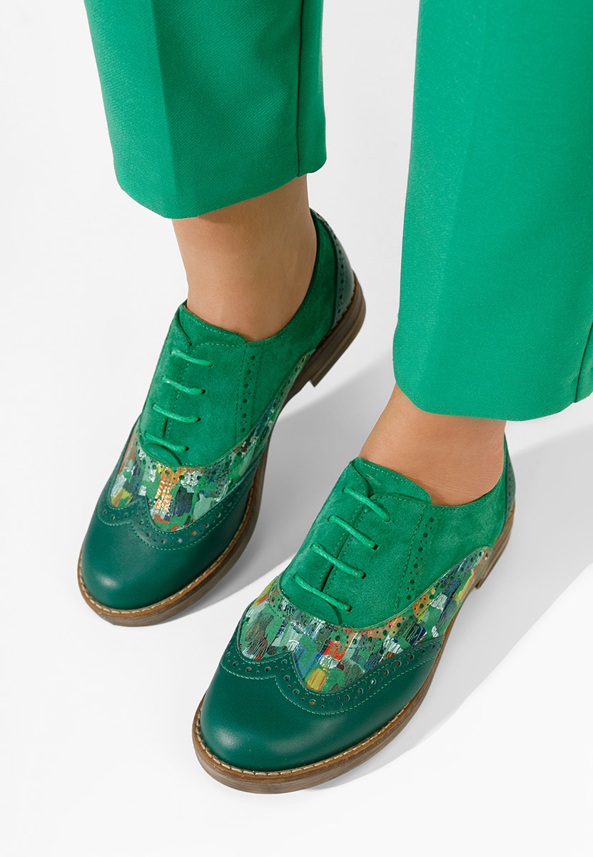 Zelené dámské brogue obuv Emily V2 Zelené dámské brogue obuv Emily V2