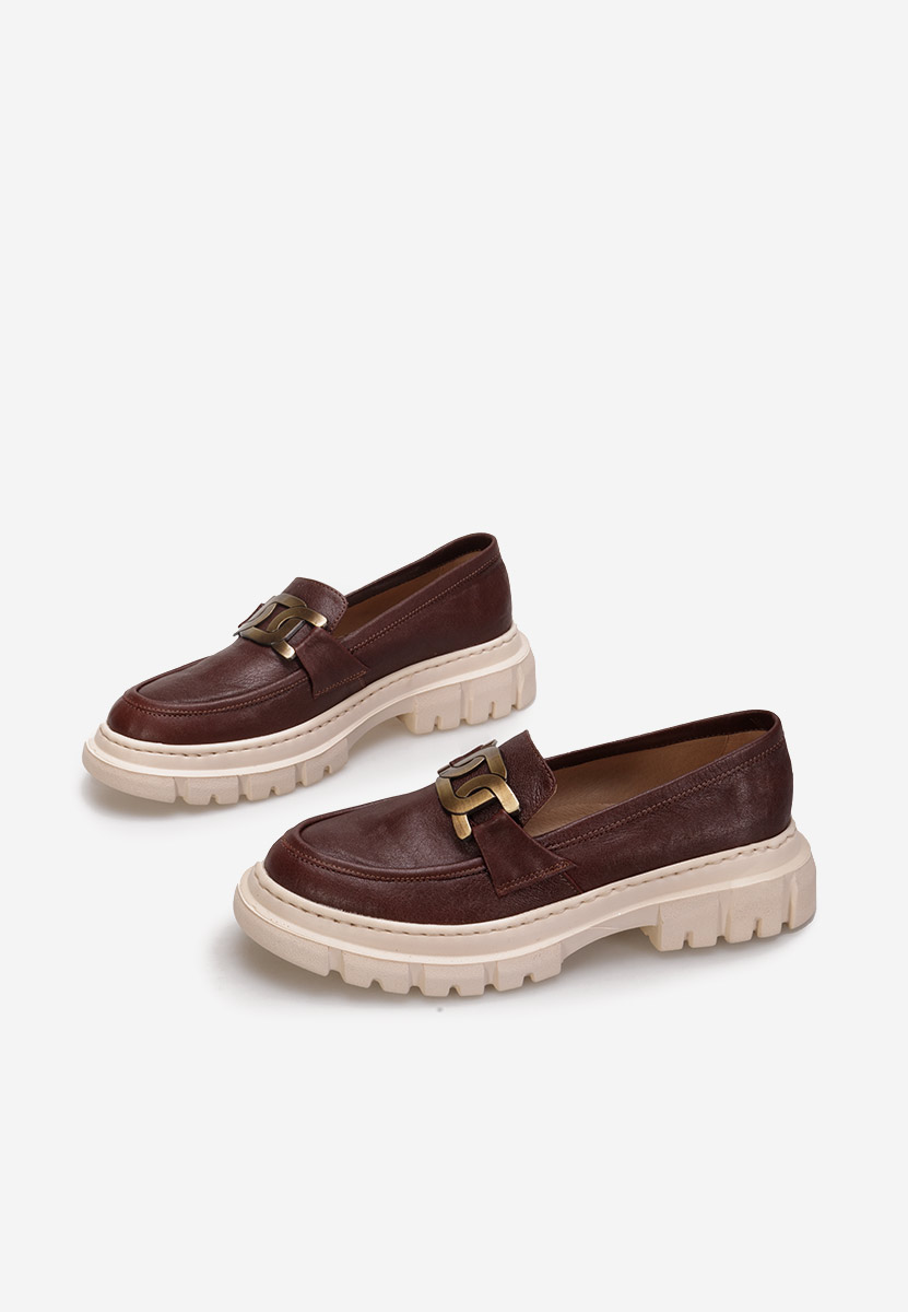 Bordové mokasíny dámské kožené Haza V3 Bordové mokasíny dámské kožené Haza V3