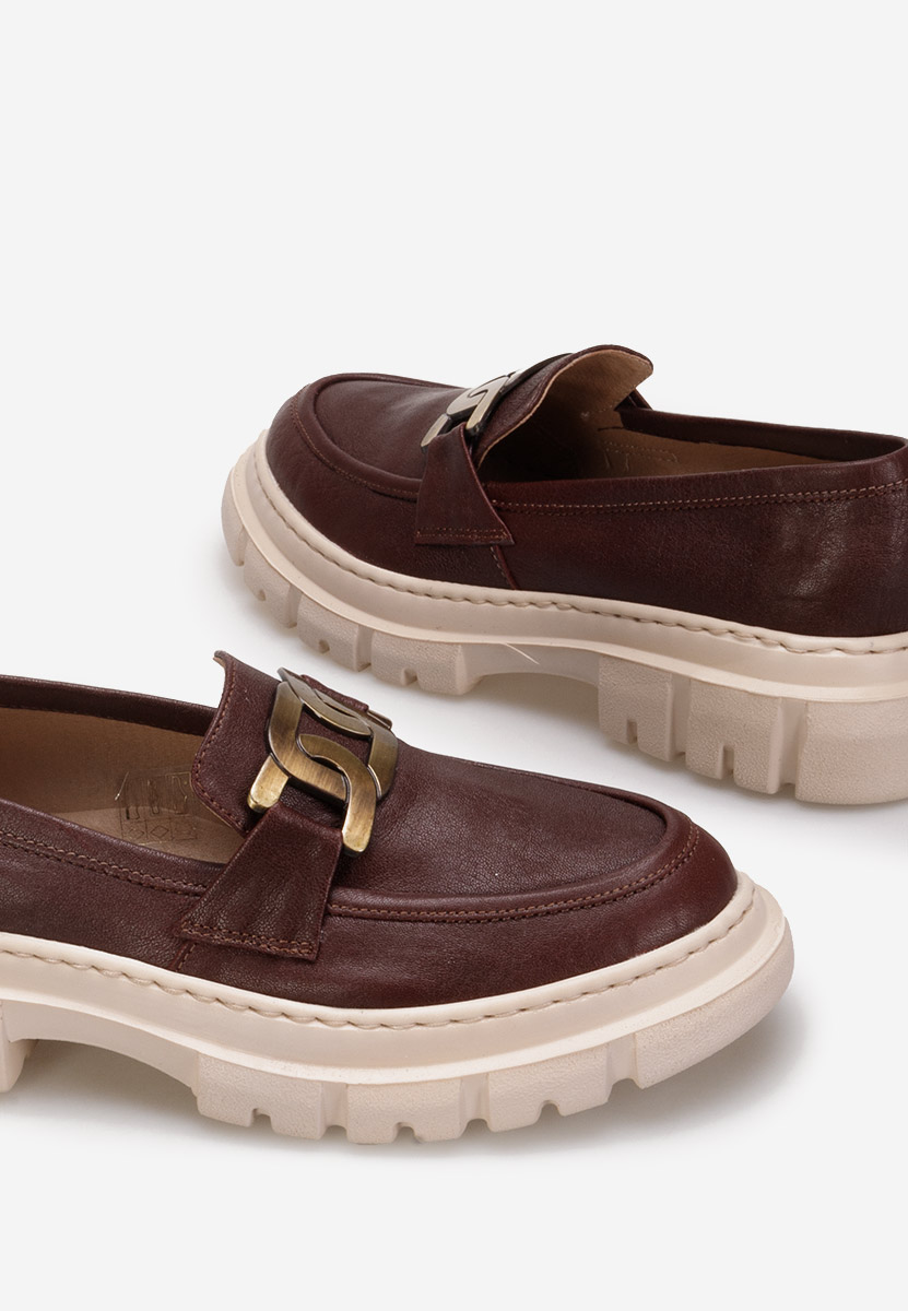 Bordové mokasíny dámské kožené Haza V3 Bordové mokasíny dámské kožené Haza V3